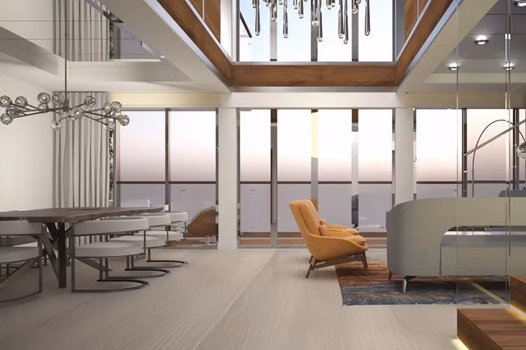 Blue World Voyages có 40 căn hộ đang chờ bán. Căn hộ một phòng ngủ có giá khoảng 2,2 triệu USD và căn hộ 2 phòng ngủ có giá khoảng 3,1 triệu USD.