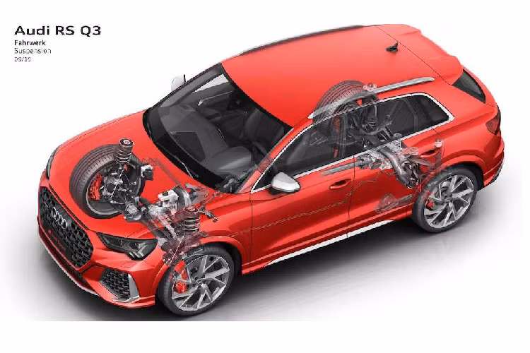 Với công nghệ tăng áp, động cơ này cho công suất lên tới 394 mã lực và mô-men xoắn 480Nm. Kết hợp với hệ dẫn động 4 bánh quattro và hộp số ly hợp kép 7 cấp, cả 2 phiên bản RS Q3 chỉ mất 4,5 giây để tăng tốc từ 0-100km/h và tốc độ tối đa 250km/h (có thể nâng lên 280km/h dưới dạng tuỳ chọn).