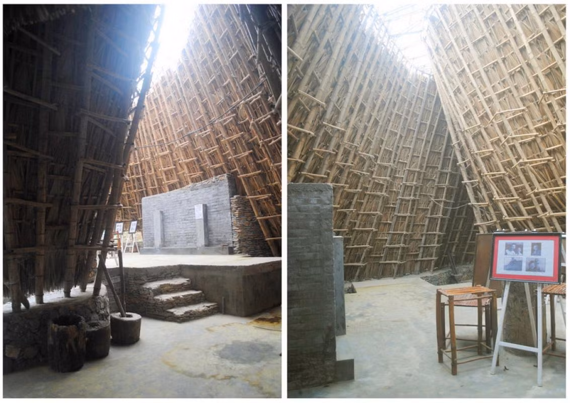 Không gian thoáng đãng lấy ánh sáng tự nhiên, bên cạnh đó mái vòm bằng nhựa trong suốt cũng góp phần lấy ánh sáng tốt.