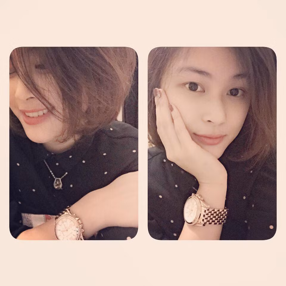 Điểm khác biệt lớn nhất, dễ nhận biết nhất giữa Thu Giang và hot girl Hạ Vi là đường cằm. Hạ Vi có đường cằm chuẩn V-line rất thời thượng, trong khi cằm của Thu Giang lại ngắn hơn khá nhiều. Tuy vậy, đặc điểm này vẫn không khiến nhan sắc bản sao hot girl Hạ Vi bị ảnh hưởng nhiều.
