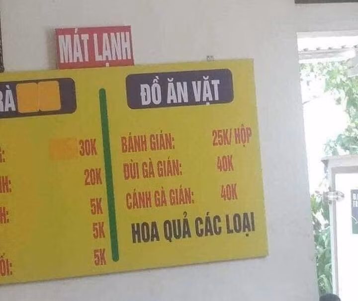 Do lỗi chính tả mà thực đơn của nhà hàng này khiến không ít khách hàng phải "chạy mất dép".