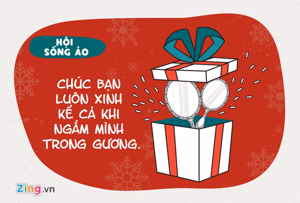Còn gì tuyệt vời hơn khi ngay cả khi soi gương chúng ta vẫn có thể cảm nhận được vẻ đẹp của mình. Chắc hẳn đây là món quà Giáng sinh hội chị em sống ảo hoàn toàn ưng ý.