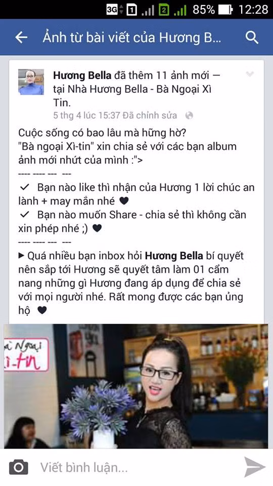 Quả thật, hiện tại chỉ cần search tên "Hương Bella" (nickname của chị Lan Hương) trên Facebook, có thể thấy ngay cả chục kết quả fanpage, người dùng tương tự, sử dụng hình ảnh cá nhân của chị Hương để rao bán hàng trên mạng.
