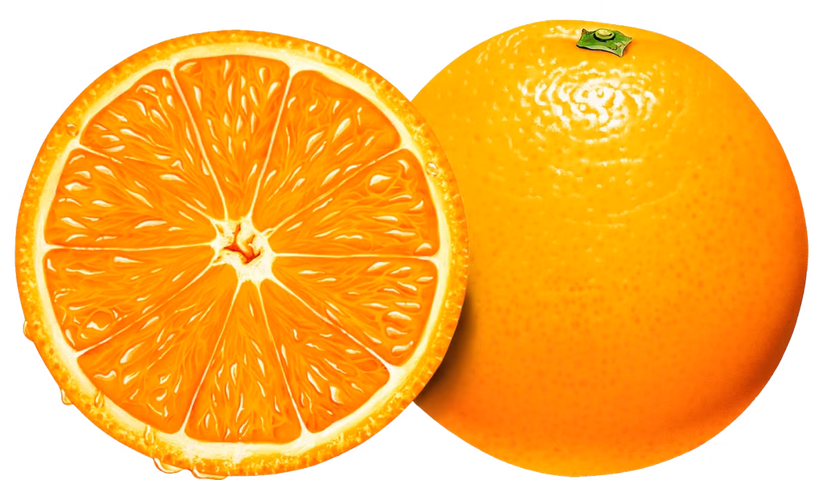 Cam giàu vitamin C và beta carotene, sẽ giúp ngăn ngừa lão hóa da. Cam cũng giàu chất chống oxy hóa, giúp bảo vệ da khỏi các gốc tự do. Một ly nước cam hàng ngày sẽ giúp da sáng tự nhiên.