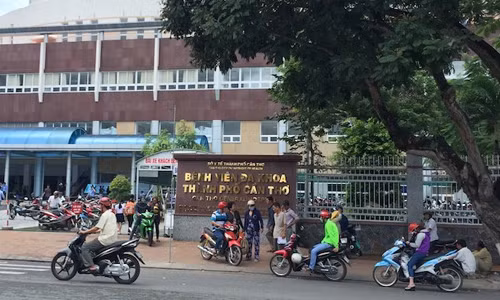 Bệnh viện nơi anh Trung đang điều trị. Ảnh M.A.