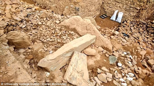 Bên trong ngôi mộ mới được phát hiện có 2 phòng chôn cất và 6 phiến đá. Mỗi phiến đá được trang trí công phu với nhiều hình chạm khắc.