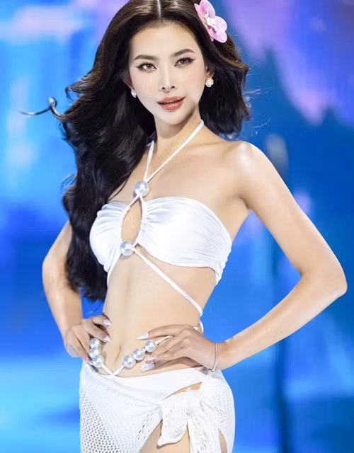 Triều Tiên dừng chân ở top 10 Miss Universe Vietnam 2024. Ảnh: FB Đinh Thị Triều Tiên.