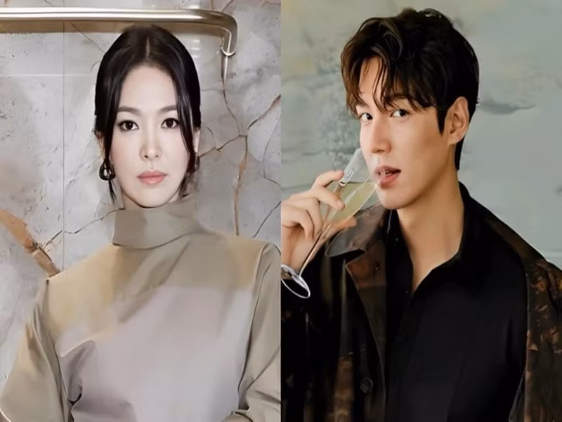 Song Hye Kyo vướng tin đồn hẹn hò Lee Min Hoo từ cuối năm 2022. Ảnh: Saostar.