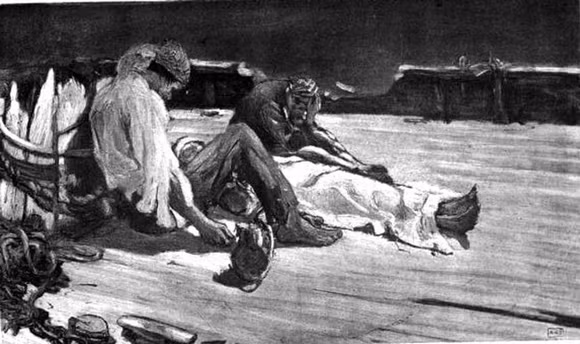 Năm 1838, Edgar Allan Poe phát hành cuốn tiểu thuyết: 'The Narrative of Arthur Gordon Pym of Nantucket'. Câu chuyện nói về việc 3 thủy thủ đã phải ăn bạn bè của mình để tồn tại khi một con tàu đắm. Câu chuyện này ít nhiều đã trở thành sự thực vài chục năm sau đó. Vào năm 1884, 3 thủy thủ thực sự đã phải ăn bạn bè của mình khi một chiếc tàu đắm.