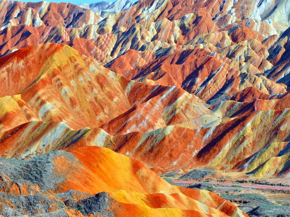 Zhangye Danxia Landform Geological Park, Gansu, Trung Quốc. (ảnh: Insider).