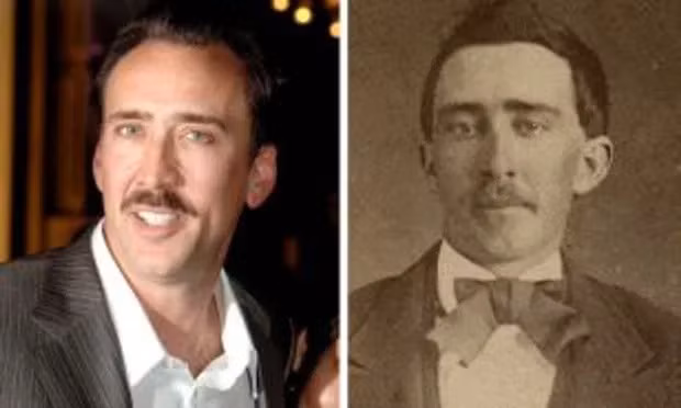 Tương tự, nam diễn viên Nicolas Cage không khỏi bất ngờ khi phát hiện có ngoại hình khá giống một người đàn ông sống vào thời Nội chiến Mỹ.