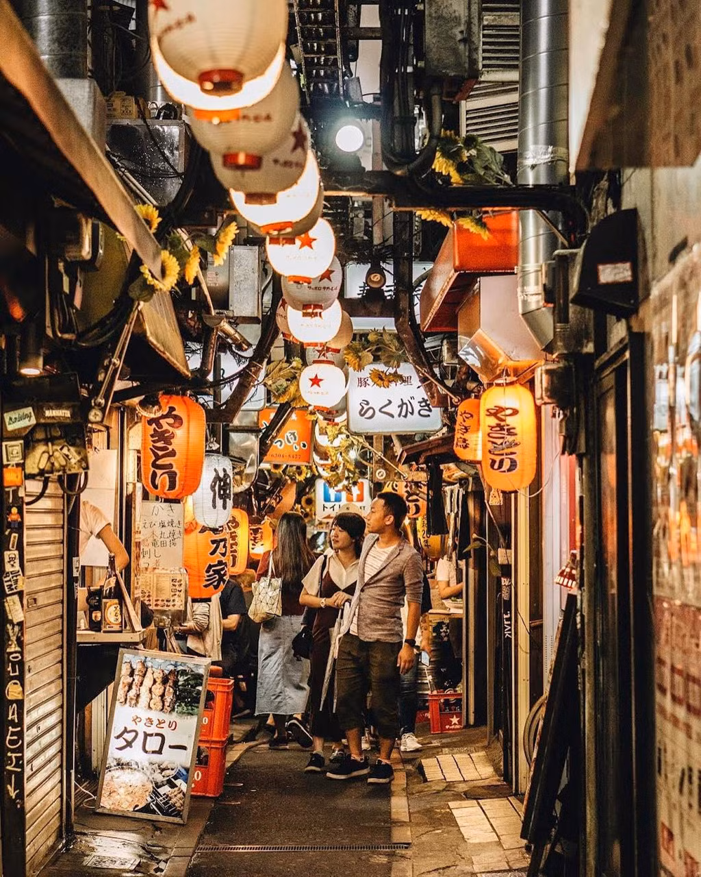 Omoide Yokocho: Omoide Yokocho là địa điểm để bạn khám phá những cửa hàng đặc sắc ở Tokyo. Con hẻm chật hẹp này đầy ắp những quán nhậu nhỏ xíu, thường được người dân địa phương lui tới sau ngày dài làm việc. Nếu thắc mắc Tokyo từng trông như thế nào trước Thế chiến 2, con phố nhỏ này sẽ cho bạn biết chi tiết. Ảnh: Postcardsfromchristine, Strykerhype.