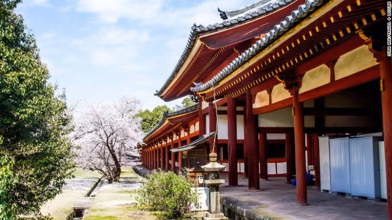 Nằm ở cố đô Nara, chùa Todai-ji có niên đại vào khoảng năm 728. Nơi đây từng là ngôi trường đào tạo Phật giáo ở Nhật Bản.