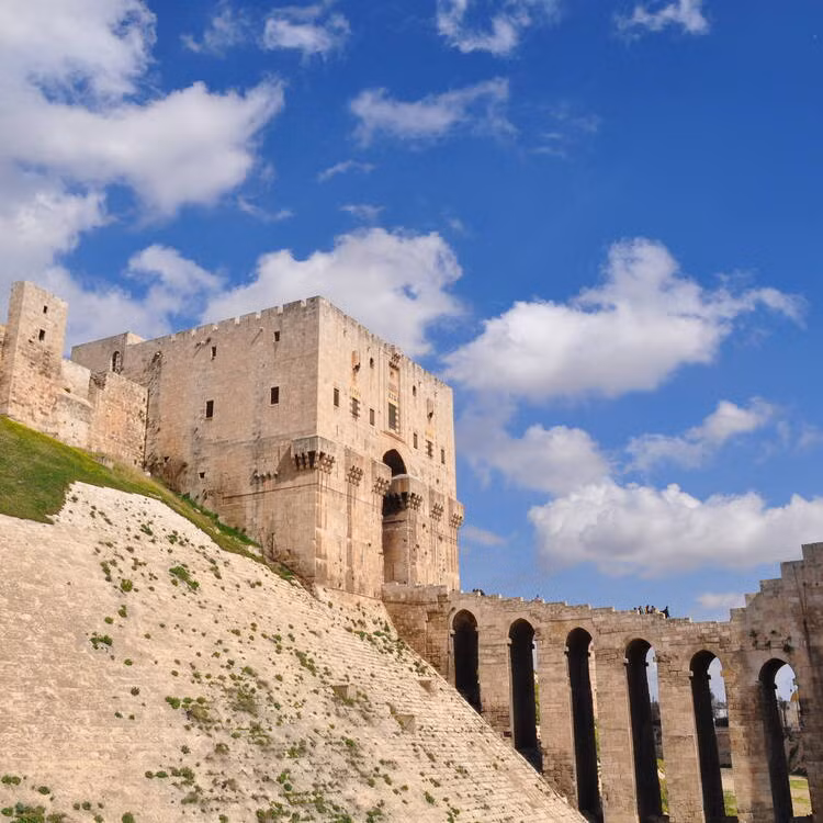 Thành phố cổ Aleppo ở Syria có người sinh sống liên tục trong hơn 8.000 năm qua. Cuộc khai quật của các chuyên gia đã phát hiện những tàn tích các khu định cư của con người có niên đại vào khoảng năm 11000 trước Công nguyên. Ảnh: whc.unesco.org.