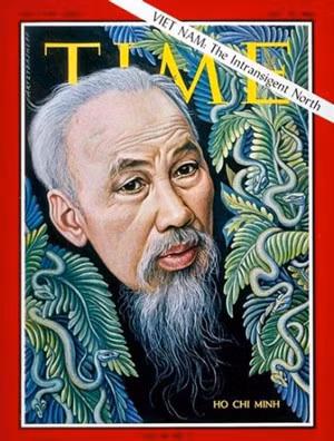 Lần thứ hai hình ảnh Chủ tịch Hồ Chí Minh xuất hiện trên trang bìa tạp chí Time là số ra ngày 16/7/1965 với chủ đề “Việt Nam: Miền Bắc không khoan nhượng”. Bài viết cho ảnh trang bìa mang tiêu đề: "Bắc Việt Nam: Nhà mác xít trong rừng sâu".