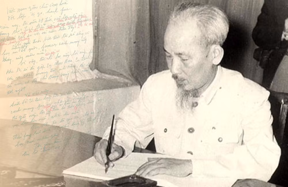 Bức ảnh về Chủ tịch Hồ Chí Minh gây ấn tượng với độc giả bởi dòng chữ “Người chiến thắng” và “Điều gì tiếp theo ở châu Á?”.