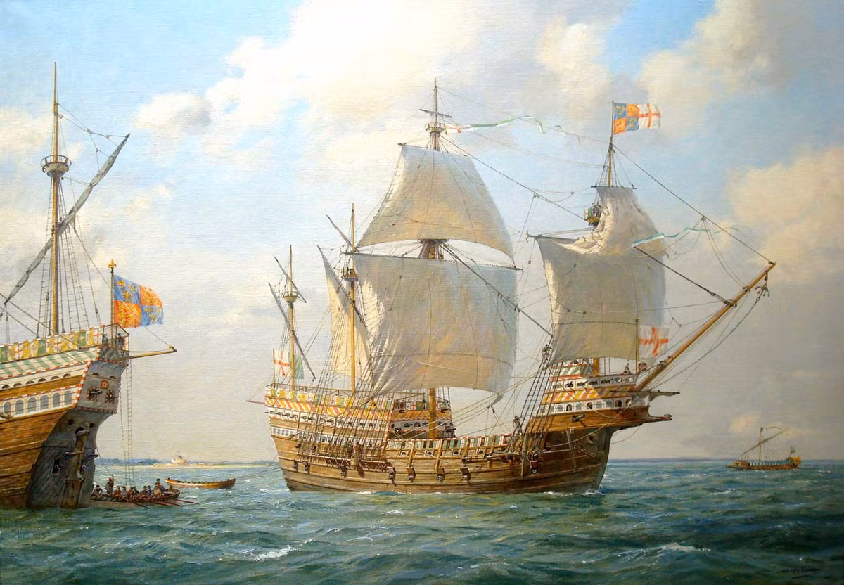  Tàu chiến Anh Mary Rose rất được Vua Henry VIII coi trọng. Con tàu này còn được Vua Henry VIII coi như một niềm tự hào của Hải quân Anh.