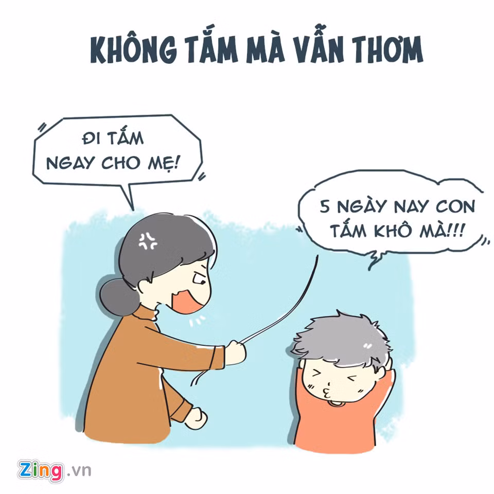 Chạm vào nước cũng là điều chẳng ai muốn làm trong mùa đông, nhất là phải đi tắm mỗi ngày. "Mình ước các nhà khoa học phát minh ra phương pháp tắm khô, giống như giặt quần áo ấy, để trời rét không cần chạm vào nước người vẫn thơm", Minh Tuấn (20 tuổi, sinh viên Học viện Báo chí và Tuyên truyền) hài nước nói.