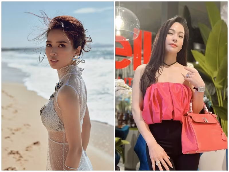 Bella Mai và Nhật Kim Anh đều theo đuổi phong cách gợi cảm ở đời thường. Ảnh: FB Nhật Kim Anh, Bella Mai.