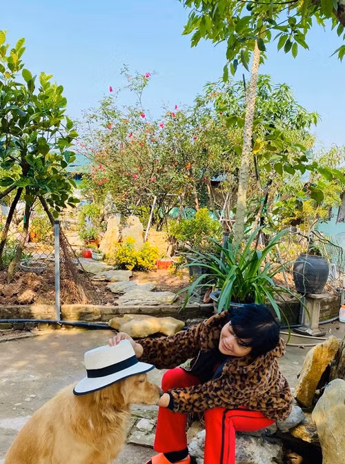 Nữ diễn viên tìm niềm vui bên những chú chó, mèo, vịt.