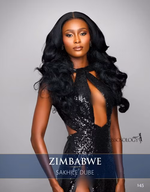 Sakhile Zie Dube đăng quang Miss Universe Zimbabwe 2024. Cô từng lọt top 8 Miss Earth 2022 - Hoa hậu Trái đất 2022, top 24 Miss Supranational 2023. Missosology dự đoán Sakhile lọt top 10 Miss Universe 2024 nhờ kinh nghiệm thi nhan sắc, sự chỉn chu và thân hình nóng bỏng.