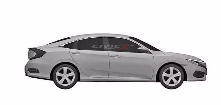 Phá bỏ kiểu dáng sedan truyền thống, Civic Sedan có thiết kế dạng coupe 4 cửa đang "hot" trong thế giới xe.
