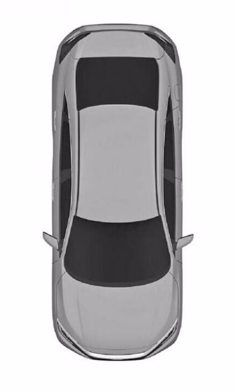 Civic Sedan khi nhìn từ trên cao.