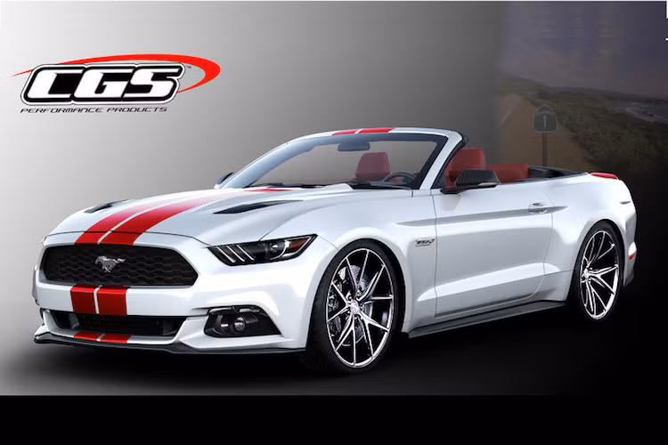 Cuối cùng, hãng CGS muốn gợi lại cho người chơi xe những ký ức về chiếc Shelby GT500 thông qua đường kẻ sọc trên thân chiếc Mustang Convertible của họ. Được trang bị siêu nạp, động cơ của xe hứa hẹn cũng sẽ có công suất đáng nể.
