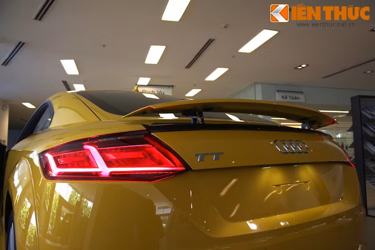 Đèn hậu của TT cũng sử dụng công nghệ LED hiện đại, và có thêm tuỳ chọn đèn LED ma trận. Một cánh đuôi được "giấu" ở cửa hậu xe và chỉ mở ra ở tốc độ trên 120 km/h hay khi bấm nút bên trong cabin.