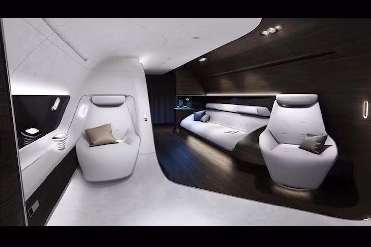 Dù không tiết lộ nhiều thông tin chi tiết, nhưng Mercedes cho biết nội thất máy bay của hãng sẽ sử dụng nhiều những tấm gỗ ốp thanh lịch.