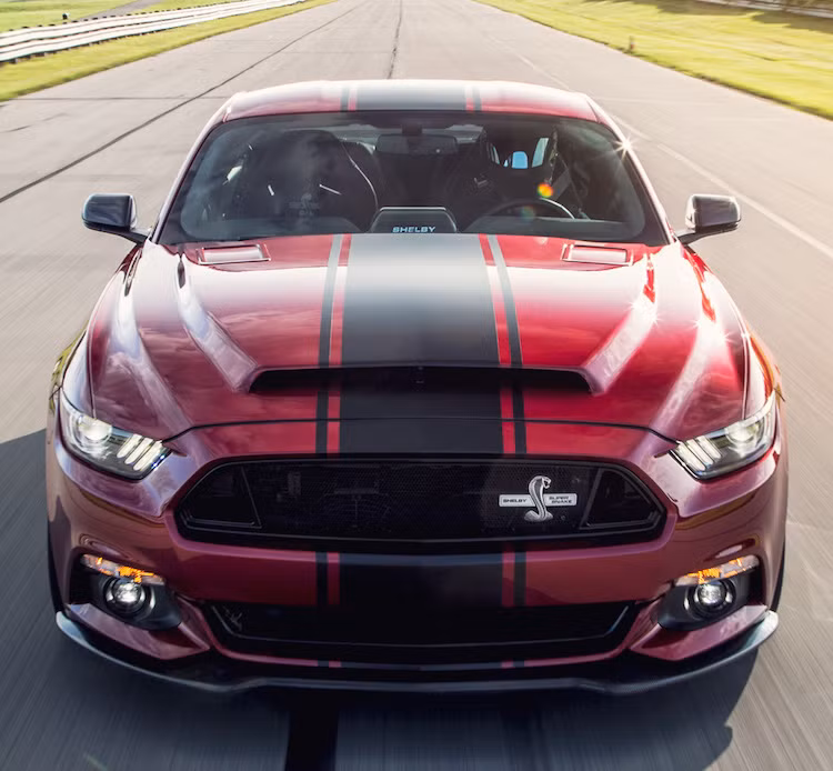 Giống như những chiếc Shelby GT500 và Shelby Snake của thế hệ trước, ngoại hình của Shelby Snake 2015 đầy dữ dằn với khe hút gió lớn nằm trên nắp máy và bodykit thể thao.