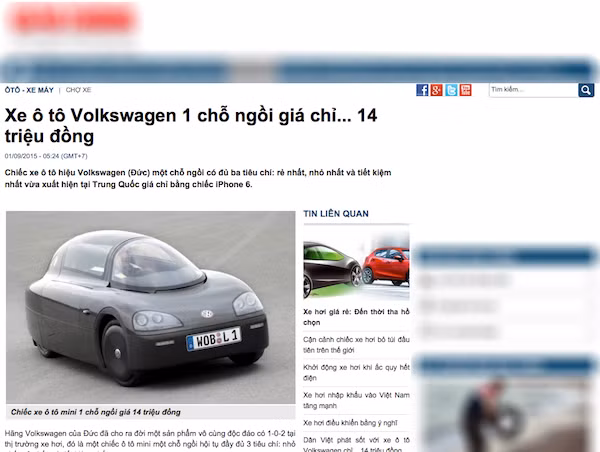 Xe Volkswagen 1 cho gia 13,5 trieu dong chi la “tin vit“