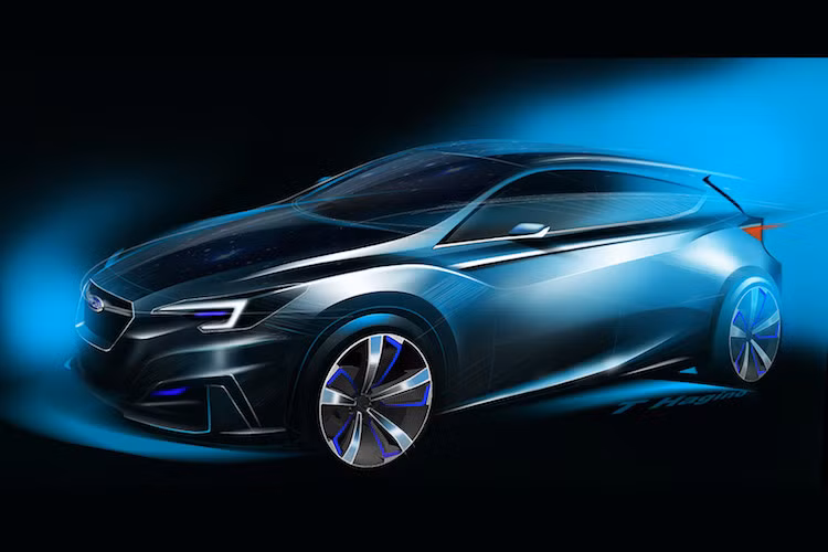 Theo Subaru, chiếc hatchback Impreza Concept 5 cửa mới của họ được thiết kế hướng tới sự năng động và cứng cáp (Dynamic &amp; Solid).