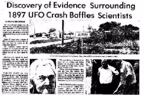 Trước sự ngạc nhiên của mọi người, UFO dường như mất kiểm soát và nó đã đâm trực diện vào chiếc cối xay gió của nhà thẩm phán J.S. Proctor. Các mảnh vỡ rơi ra và vương vãi khắp mặt đất.