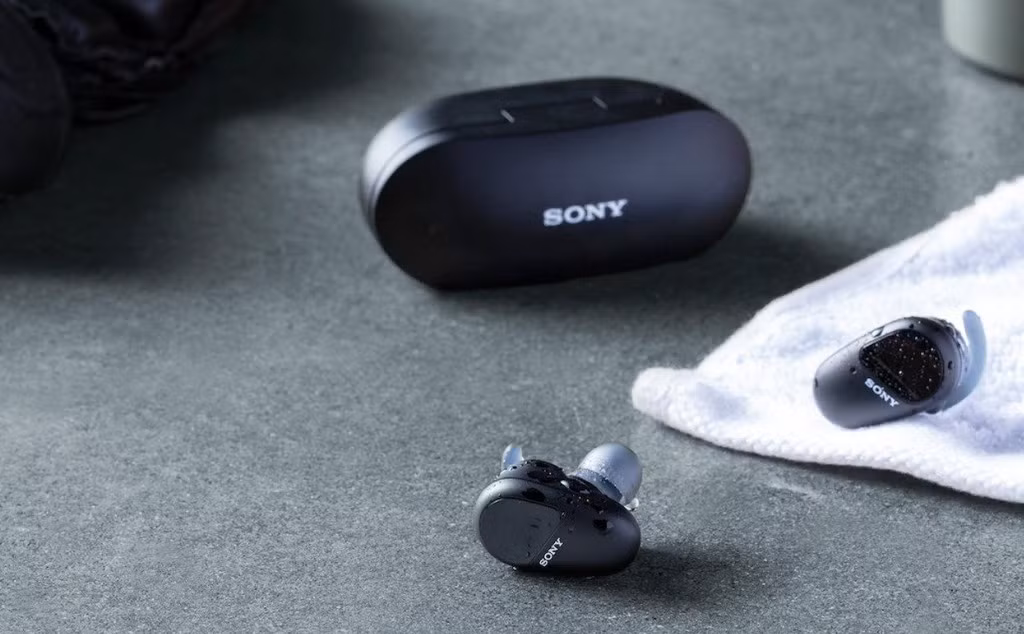 Sony ra mat tai nghe chong on WF-SP800N cho dan the thao
