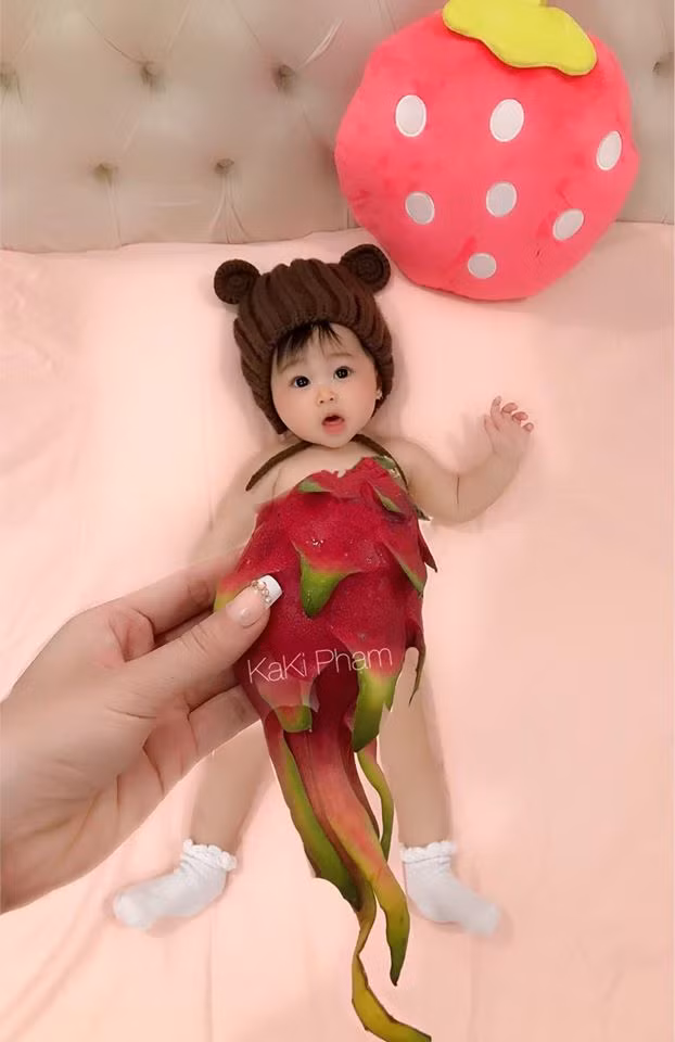 Fan cứng hội "yêu bếp": Thiết kế trang phục từ rau củ quả siêu độc cho bé Fan cung hoi
