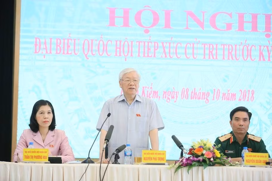 Tong Bi thu Nguyen Phu Trong: “Khong nen noi Tong Bi thu kiem Chu tich nuoc”