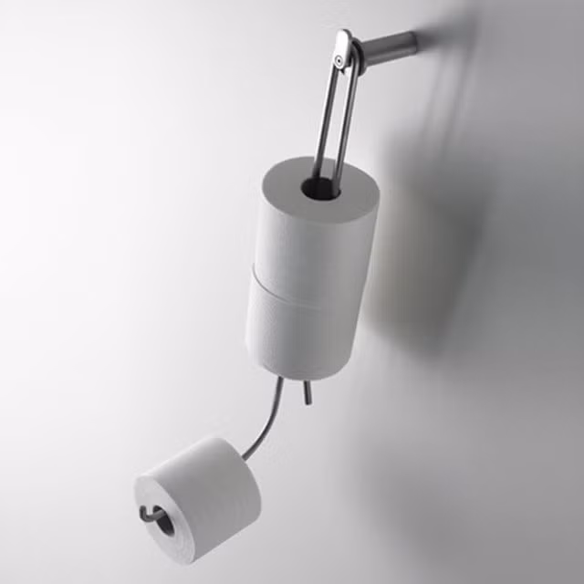 Phát minh này dành cho những ai luôn quên thay cuộn bồn cầu.