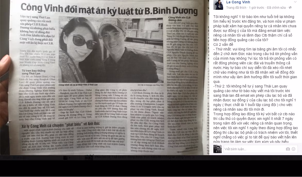 Cong Vinh buc xuc “phan phao” ve nhung scandal-Hinh-2