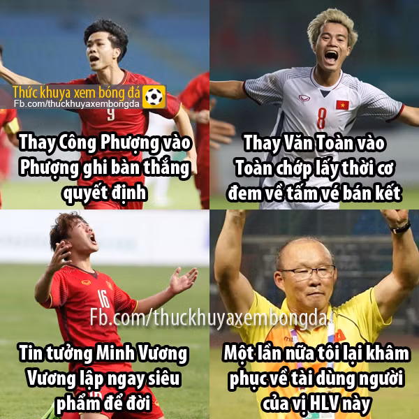 Nhiều người vô cùng khâm phục HLV Park Hang Seo bởi tài thay người khi tất cả những "kép phụ" của ông khi vào sân đều trở thành người hùng và ghi những bàn thắng cực quan trọng cho đội tuyển Olympic Việt Nam.