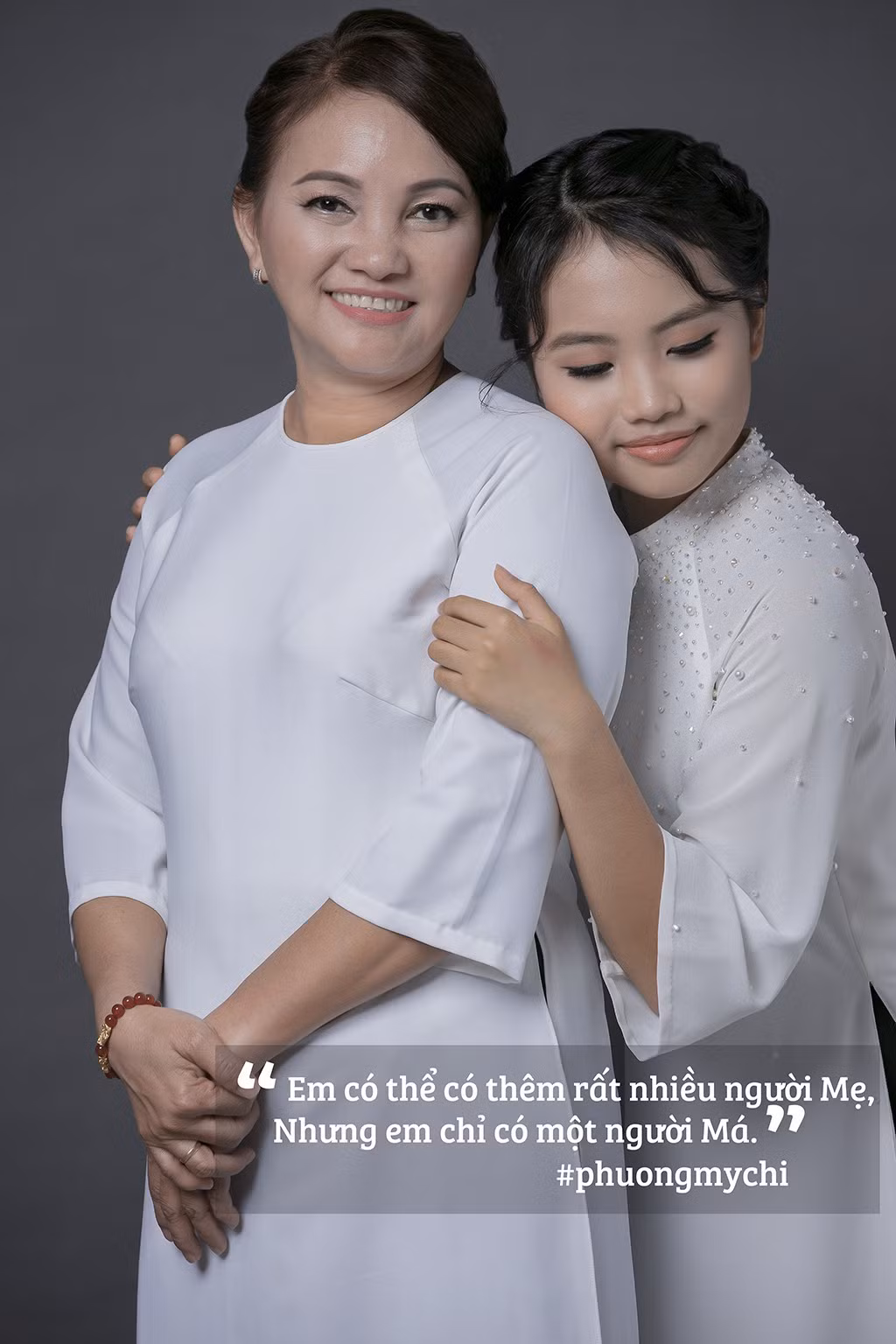 Bộ ảnh do Phương Mỹ Chi lên ý tưởng để cảm ơn mẹ nhân mùa lễ Vu Lan.