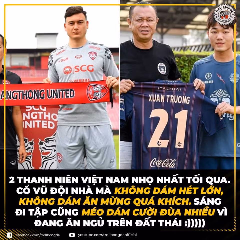 Xuân Trường và Văn Lâm chắc hẳn sẽ là người buồn nhất khi không dám ăn mừng quá khích trước thành tích của lứa đàn em.