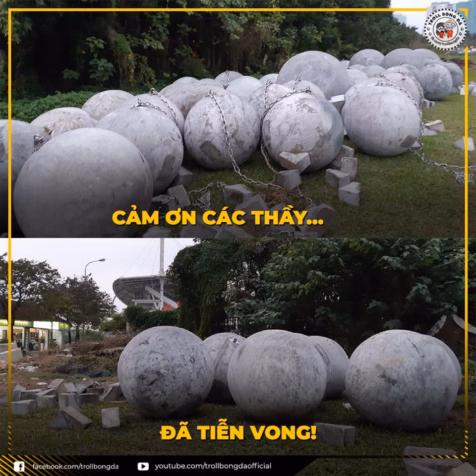 Nhiều NHM mê tín thì cho rằng việc SVĐ Mỹ Đình chuyển quả cầu đá trước quảng trường sân đi đã giúp bóng đá Việt Nam khởi sắc thời gian qua.