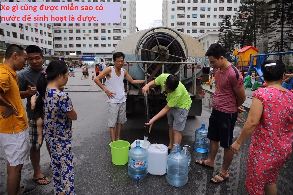 Xe gì không quan trọng miễn sao chở được nước.