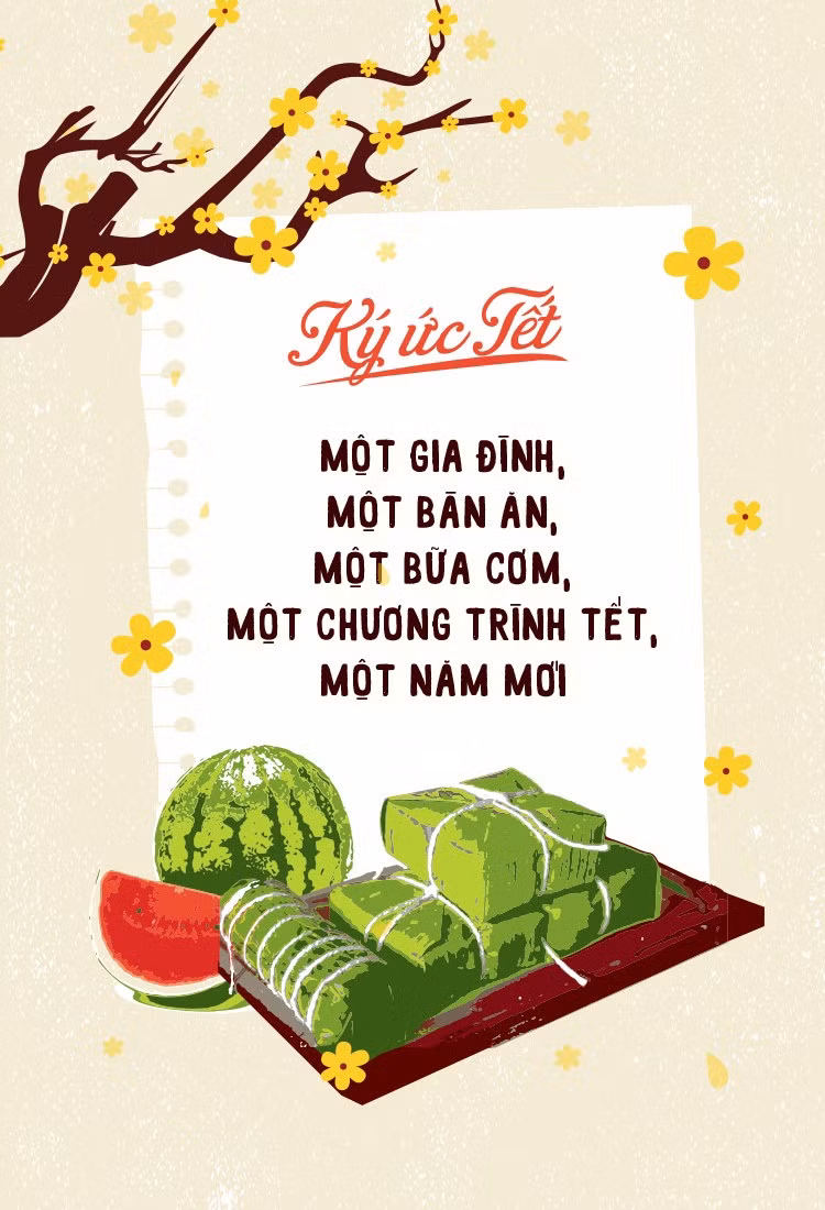 Với nhiều bạn trẻ, ký ức ngày Tết trong họ đó là ở bên gia đình, cùng ăn bữa cơm tất niên, cùng xem một chương trình đậm chất xuân và cùng chúc tụng nhau những lời tốt đẹp nhất.