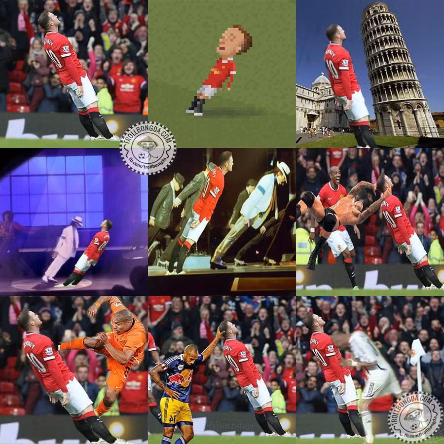 Sau khi có bàn thắng ấn định chiến thắng 3-0 cho MU vào lưới của Tottenham, Rooney đã có màn ăn mừng rất lạ, đó là thực hiện hành động đấm bốc và biểu diễn pha bị hạ knock-out. Cư dân mạng đã nhanh tay chế rất nhiều bức ảnh về pha ăn mừng lạ này của Rooney và họ gọi đó là "50 sắc thái của Rooney".