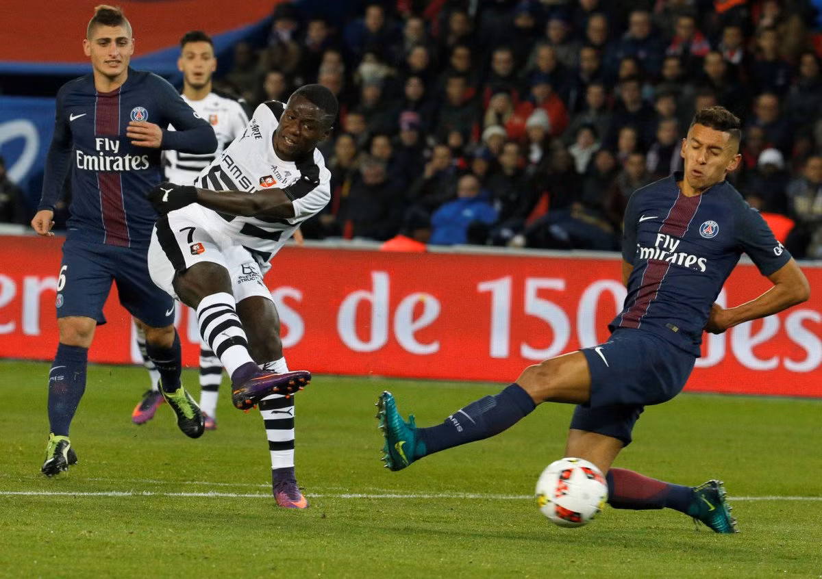 Marquinhos đã quá quen thuộc với châu Âu. Ở Ligue 1 vừa qua, cầu thủ người Brazil có 65% số lần tắc bóng thành công.