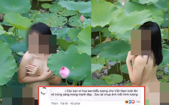 Trong khi đó, 1 số dân mạng lại lo cho sức khỏe của cô gái: "Mà đầm sen toàn bùn lâu ngày, độ bẩn chắc khỏi phải bàn, chụp được bộ ảnh không khéo về rước bệnh tật vào thân đó chứ. Đừng ai học theo nha!".
