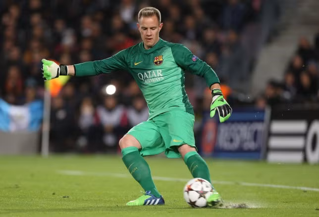 Đứng trong khung thành của đội hình tiêu biểu lượt trận thứ 5 UEFA Champions League 2015/2016 lần này là thủ thành Marc-Andre Ter Stegen (Barcelona). Thủ môn người Đức thi đấu khá nhàn trong trận gặp Roma. Tuy nhiên, mỗi khi Barca gặp nguy hiểm, Ter Stegen đều kịp hóa giải.