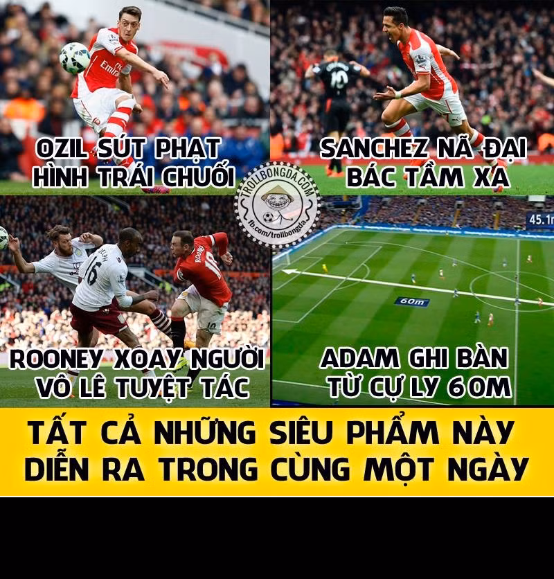 Tuần đấu vừa qua, rất nhiều siêu phẩm được các cầu thủ tại Premier League thực hiện.